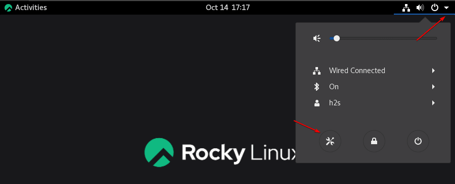 Rocky Linux settings