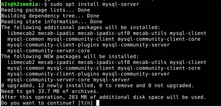 Command to install Oracle MySQL server on Debian 11 Bullseye