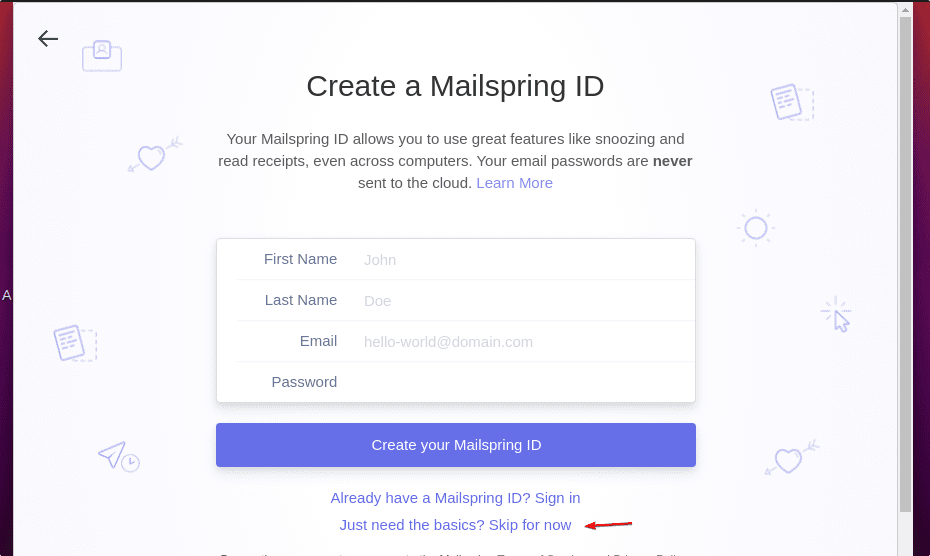 Create email ID