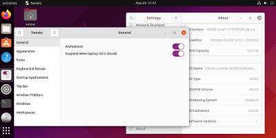 Gnome Tweaks Ubuntu 22.04 Jammy