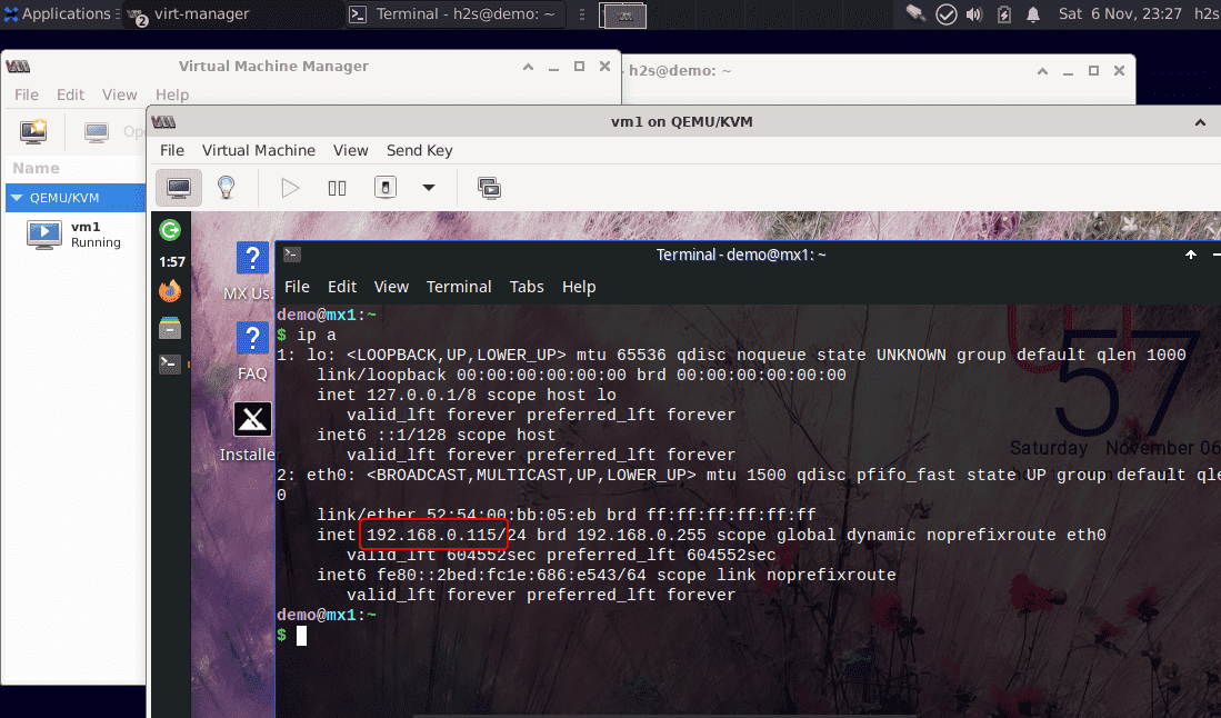 Install KVM virtual machine Debian 11 Bullseye