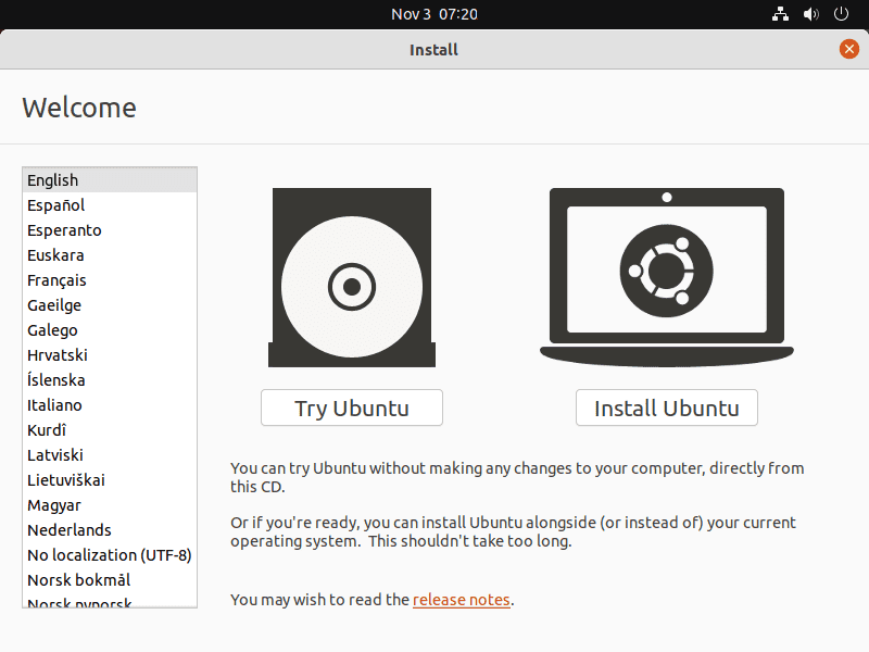 Install Ubuntu 20.04 LTS on VirtualBox
