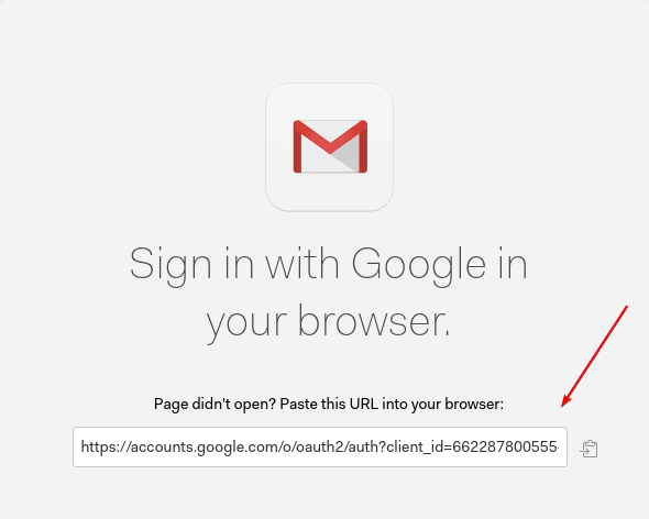Sign in with Google in your browser