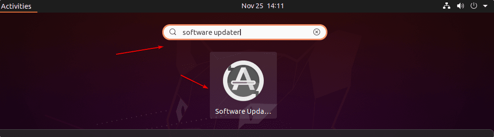 Ubuntu Software updater app