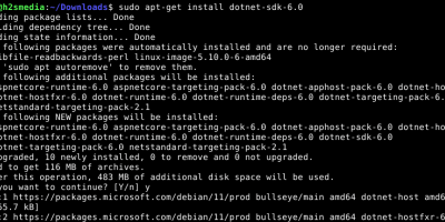 Command to install .NET Dotnet SDK on Debian 11