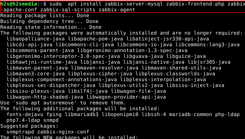 Command to install Zabbix on Debian 11