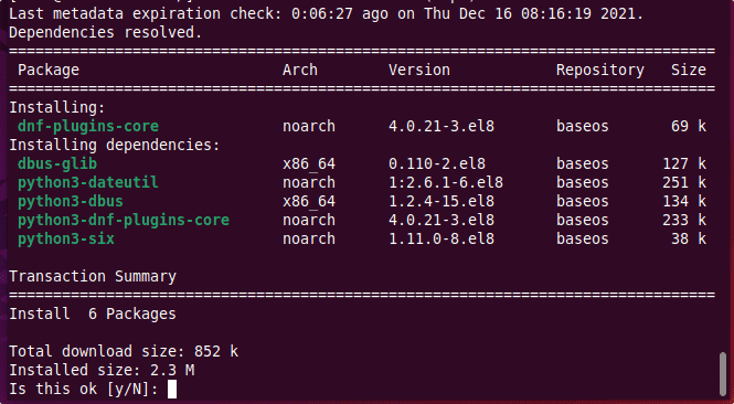 Enable Corp repository in Almalinux or Rocky Linux