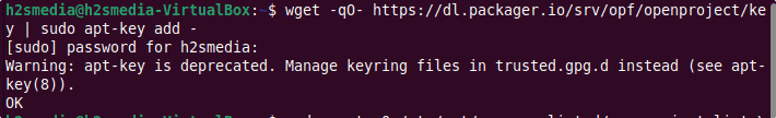 GPG key for OpenProject