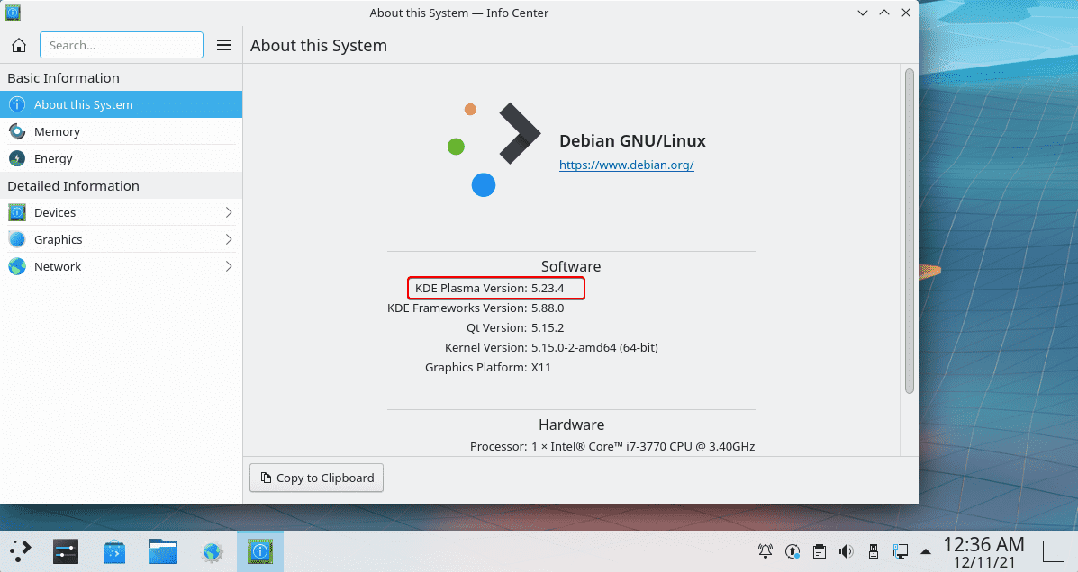 KDE Plasma testing version for debian
