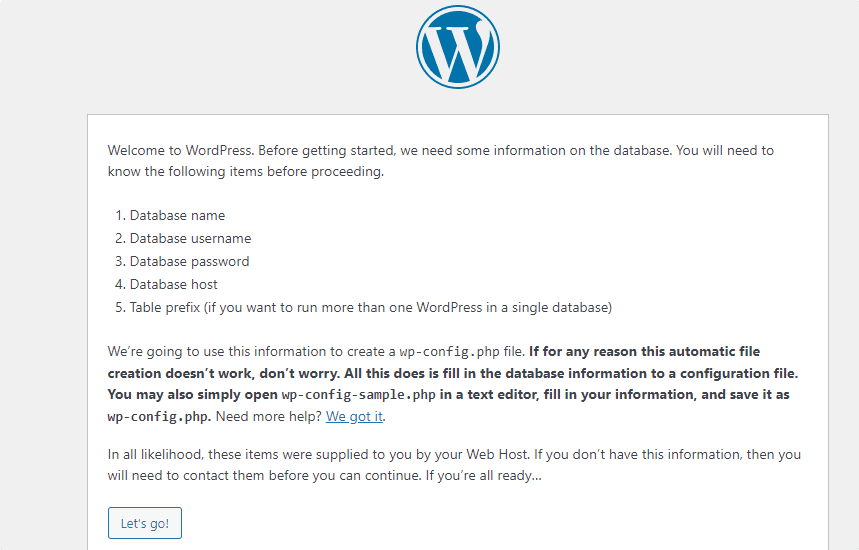 Exécutez l'installation WordPress sur AlamLinux