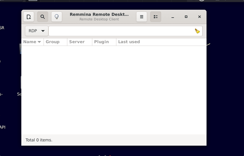 Start remote desktop application on Debian