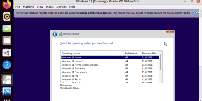 VirtualBox Ubuntu 20.04 Windows 11 Installation