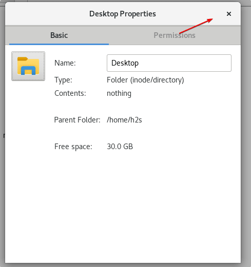Close file or folder properties
