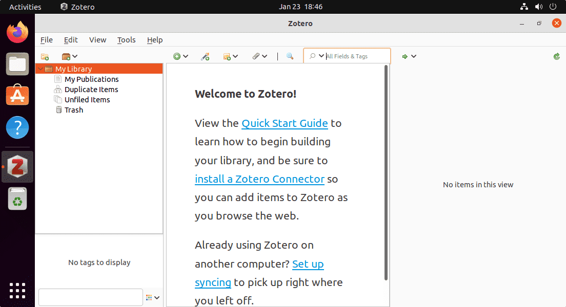 Command to install Zotero on Ubuntu 22.04 or 20.04