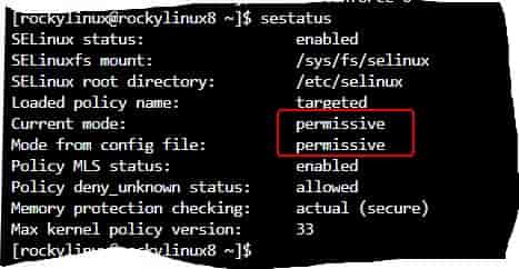 Disable SELinux in Rocky Linux