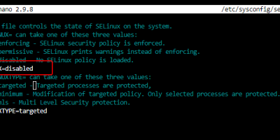Disabled SELinux temporary Rocky Linux