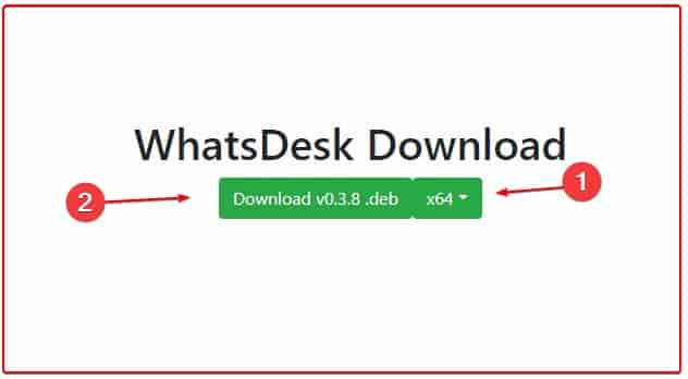 Download Deb binary of WhatsDesk