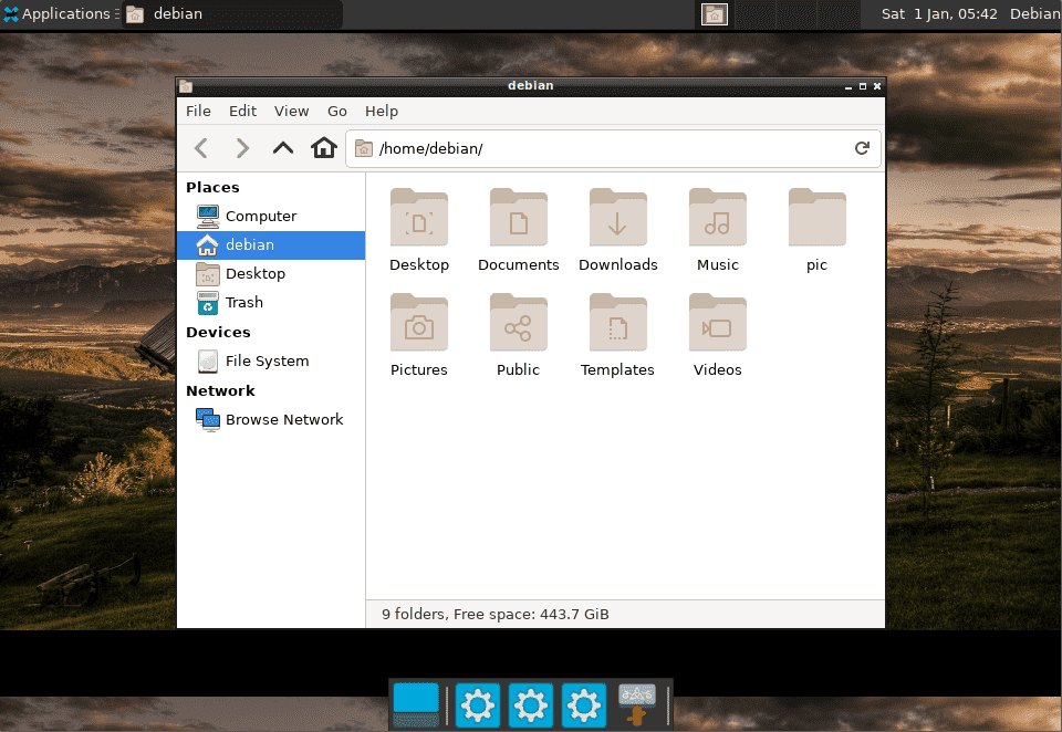 Install the Thunar file manager 