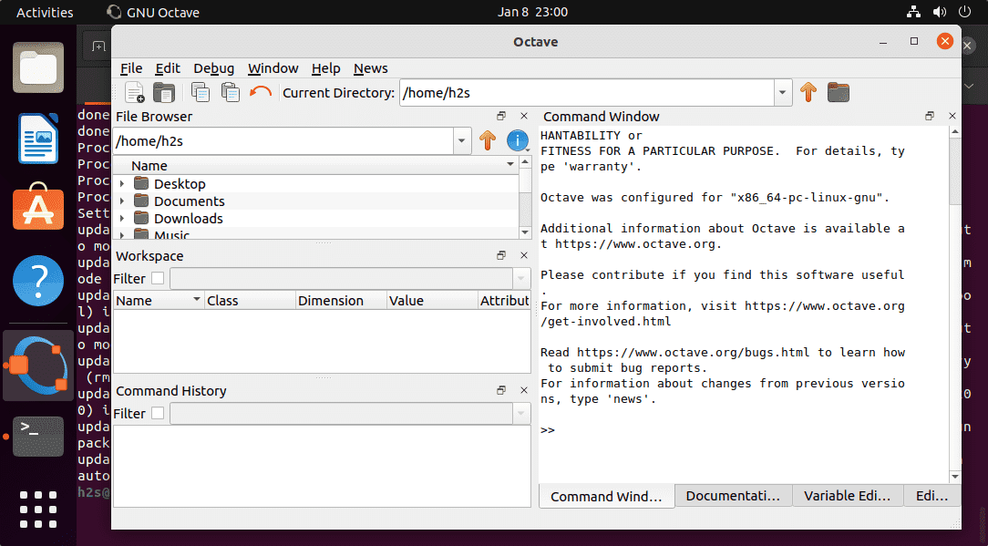 GNU Octave Graphical Interface on Ubuntu 20.04 | 22.04