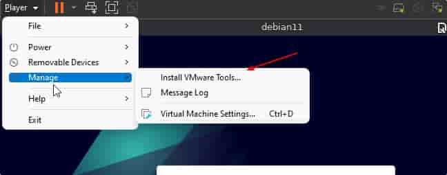 Install or Reinstall VMware Tools is always grayed out