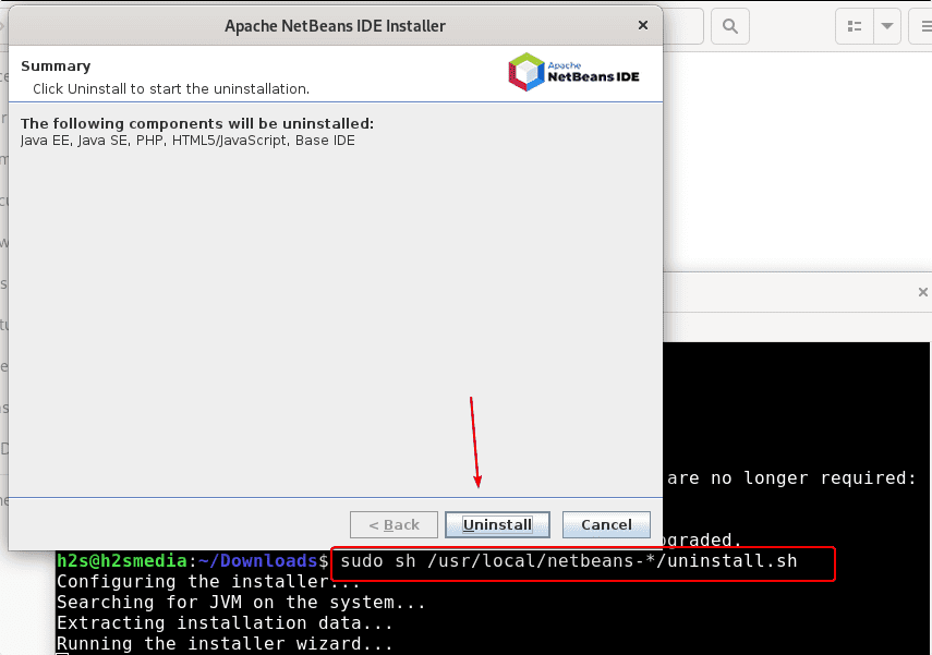 Remove NetBeans Debian 11 Linux
