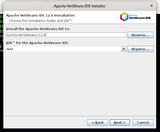 Set Folder path to install Apache IDE on Debian 11