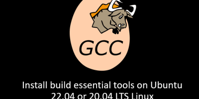 Ubuntu 22.04 or 20.04 LTS Linux Install build essential tools