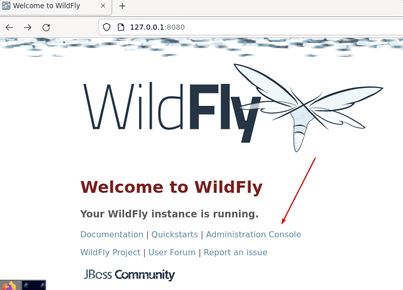 WildFly JBooss Web Interface