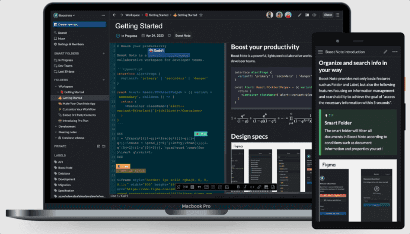 Boost Note Linux Note taking app for programmers