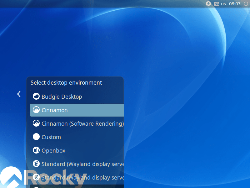 Modifier l'interface utilisateur du bureau sur Rocky Linux