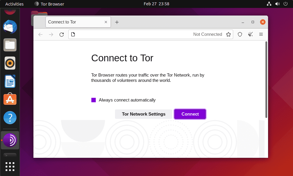 Conenct Tor Network