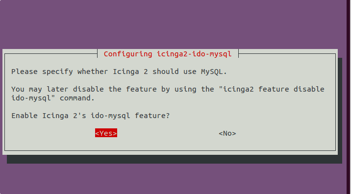Enable icinga2 ido mysql module Ubuntu 20.04 LTS
