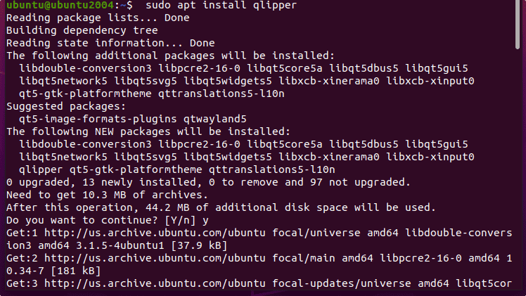 Install Qlipper on Ubuntu 22.04 20.04