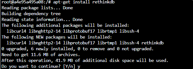 Install RethinkDB server on Ubuntu 20.04 Linux