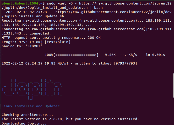 Script to install Joplin on Ubuntu 22.04 20.04