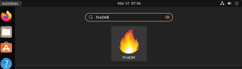 FireDM shortcut desktop