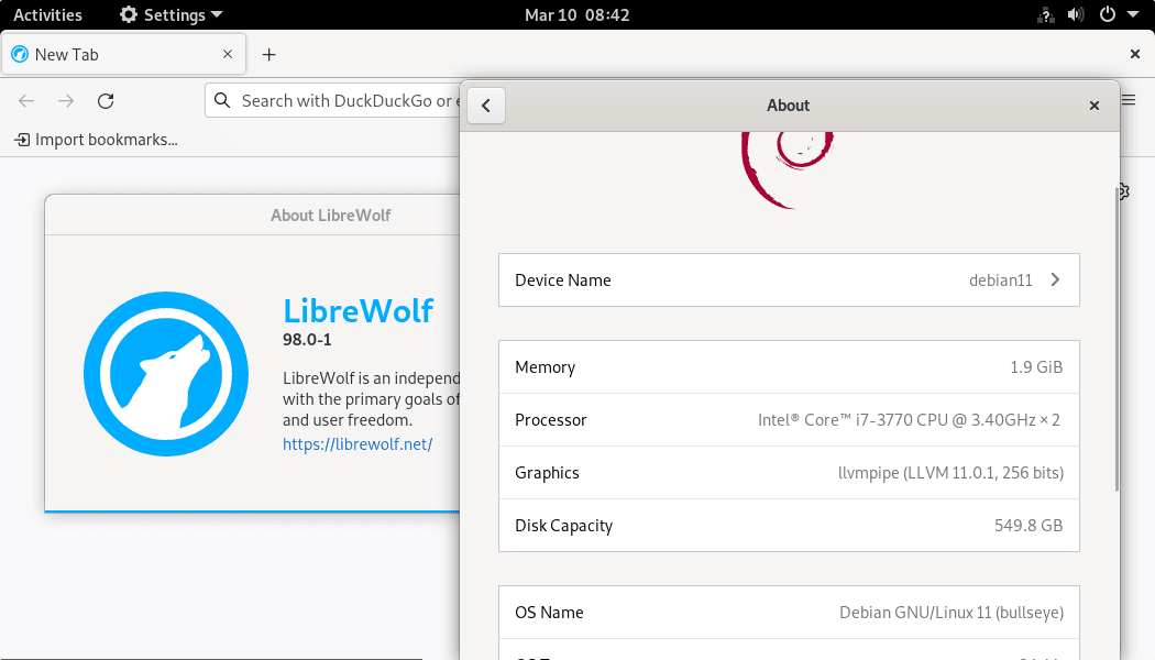 Install LibreWolf on Debian 11