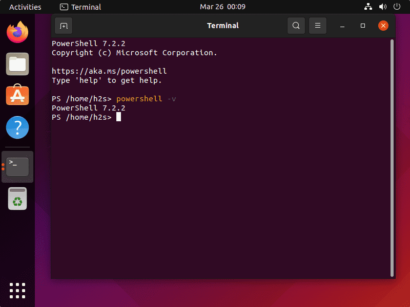 PowerShell in Ubuntu 22.04 LTS