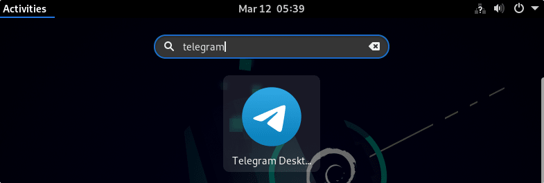Telegram Application launcher