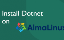 install Dotnet in AlmaLinux 8