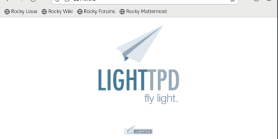 install Lighttpd web server on Rocky Linux 8