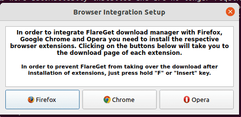 Browser Integration Setup