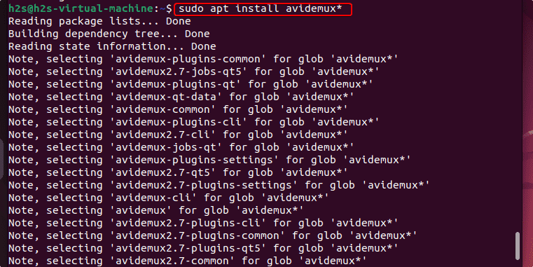 Command to Install Avidemux on Ubuntu 22.04