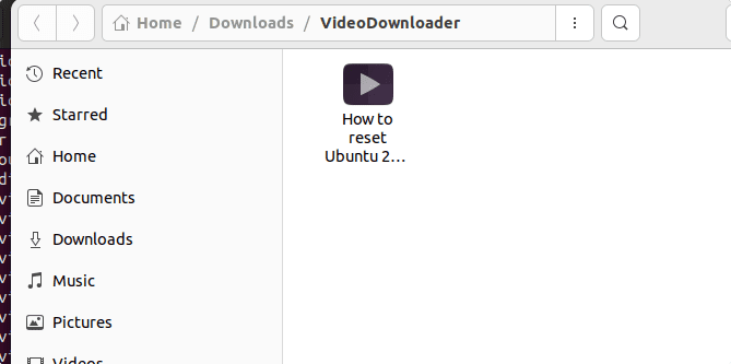 Location of downloaded youtube video