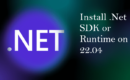 Install .Net Core SDK on Ubuntu 22.04 LTS