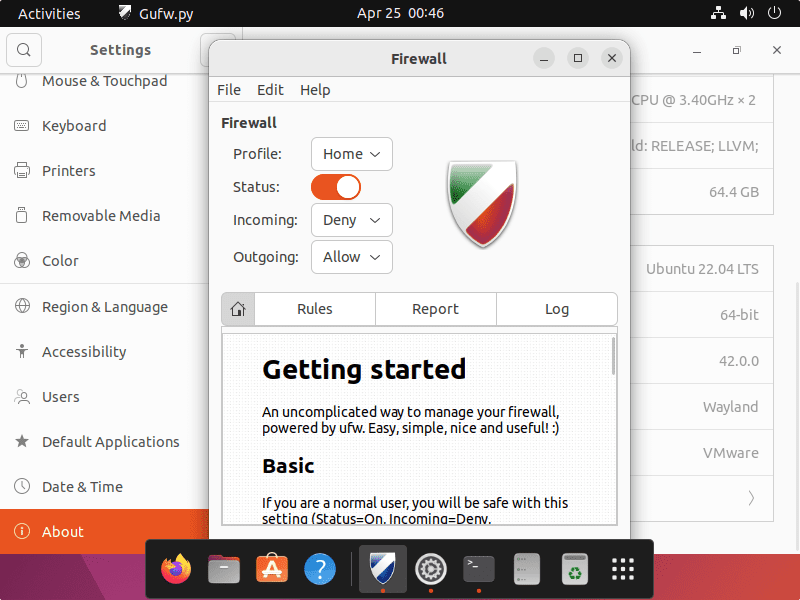 Install UFW firewall on Ubuntu 22.04 LTS Jammy
