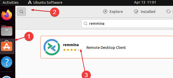 Remmina GUI desktop client