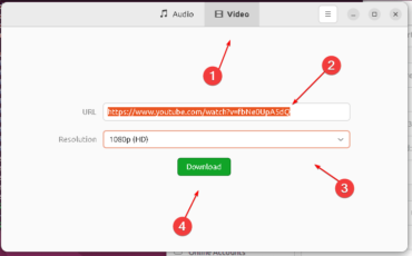 Steps to download youtube video on Ubuntu 22.04