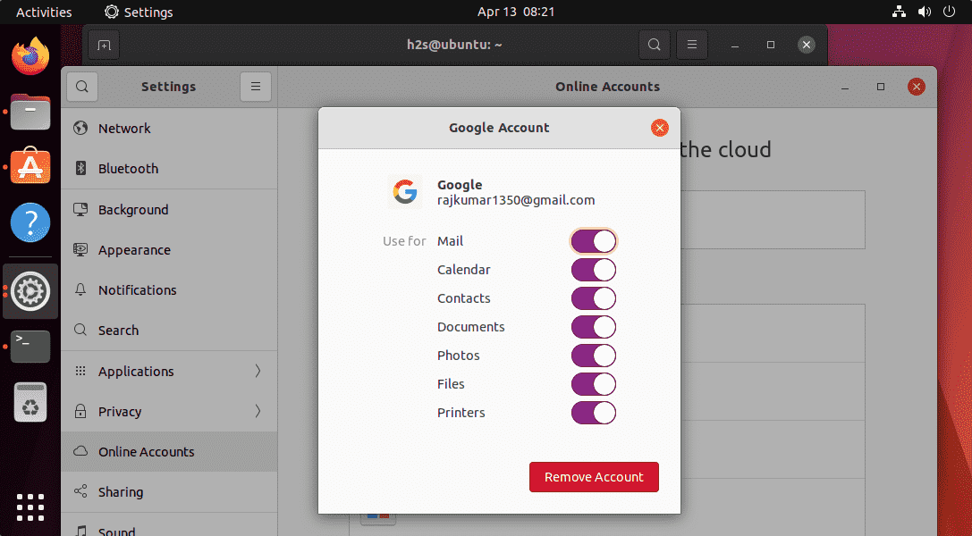 Sync and backup Google drive account files on Ubuntu 22.04