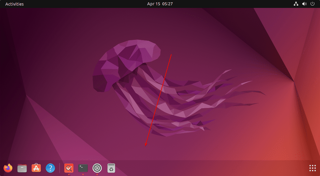Ubuntu 22.04 Dash dock panel background